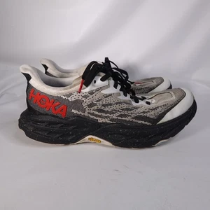 Hoka Speedgoat 5 Trail Running Shoes 1123157 WBLC Mens 7 D White Black - Picture 1 of 10