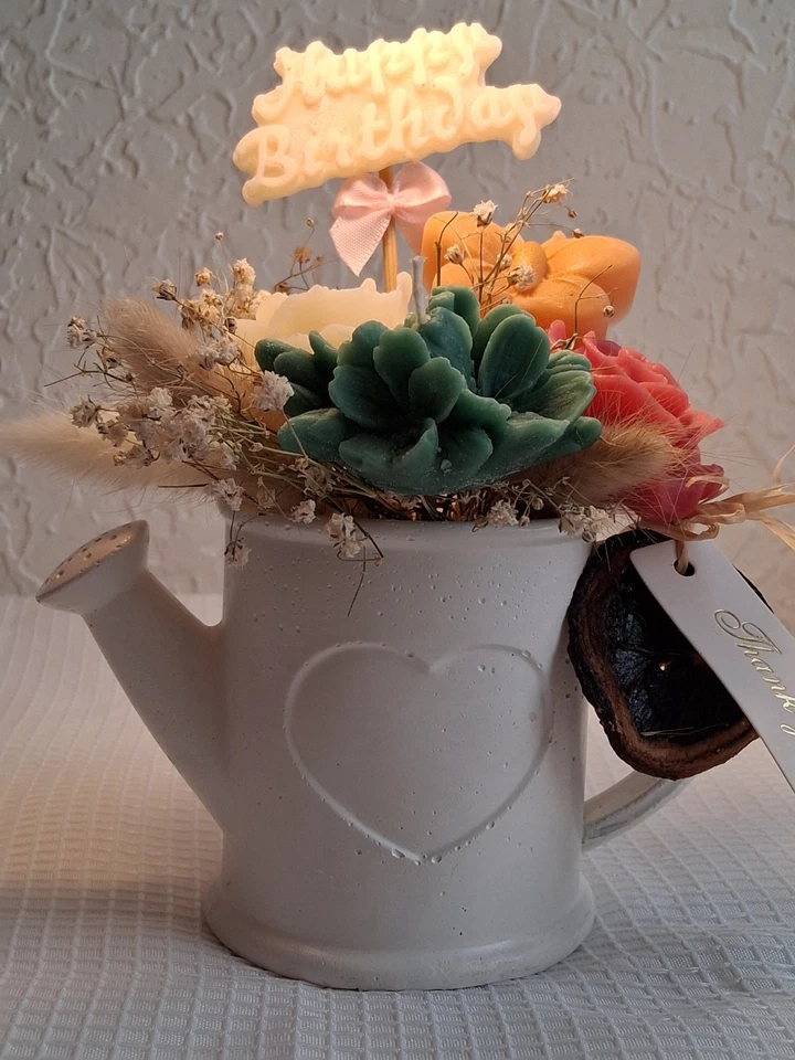 Taza Tetera- Producto Decorativo / Regalo Floral Artesanal Rústico Foto 1 de 3