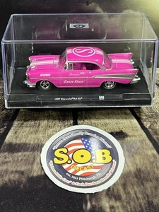 M2 1957 Chevrolet Bel Air Grape Krate 1:64 Pink Diecast w/ Case USED NM Cond - Picture 1 of 7