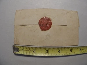 1837 Hungarian Folded Letter with Red Wax Seal and Handwritten Script - Picture 1 of 10