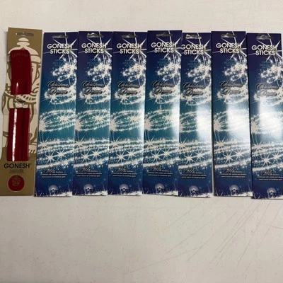 Paquete de 7 palos de incienso Gonesh 140ct y 1 soporte sueño de Navidad  Foto 1 de 4