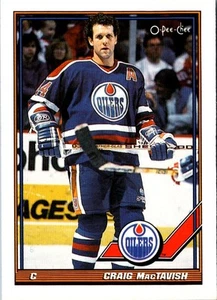 1991 O-Pee-Chee Craig MacTavish #63 Edmonton Oilers Hockey Card - Picture 1 of 2