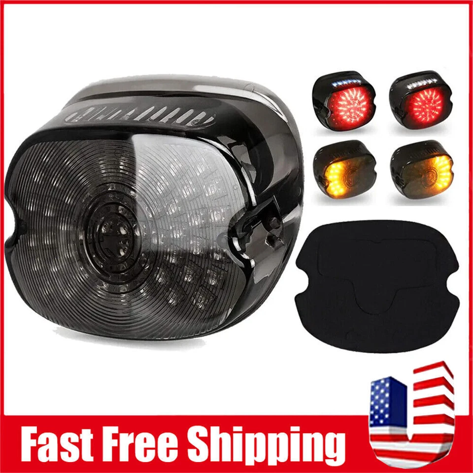 Smoke LED Tail Lights Brake Turn Signal Rear Light For Harley Davidson Sportster - Изображение 1 из 4