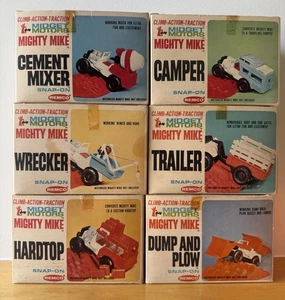 Vintage Set Of 6 Remco Mighty Mike Jeep Accessories with boxes READ!! - Picture 1 of 13