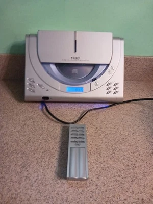 COBY MICRO CD Player Stereo System CX-CD395 AM/FM Radio Remote WORK NO SPEAKERS  - Image 1 of 3