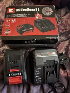 Einhell 4,0Ah Akku und Ladegerät für alle Power X-Change 18V Starter Kit - Bild 1 von 6