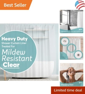 Revestimiento de cortina de ducha 72x72 - resistente, sin olores y fácil limpieza Foto 1 de 4