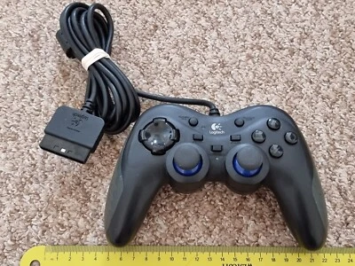 SONY PLAYSTATION 1 2 PS1 PS2 LOGITECH ACTION CONTROLLER Wired Game Control Pad - Image 1 of 3