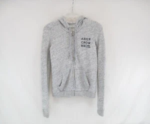 Abercrombie & Fitch Women's Gray Full Zip Hood Sweatshirt Jacket Size XS #B263 - Picture 1 of 6