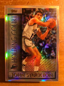 John Stockton 1996-97 Topps Holding Court Refractor #HC11 Mint - Bild 1 von 2