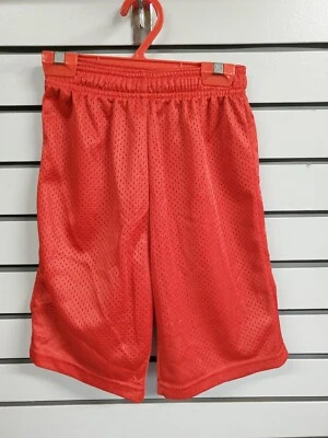 Pantalones Cortos de Baloncesto Alleson Forrados de Malla Roja Cintura Elástica Cordón Juvenil Pequeños  Foto 1 de 4