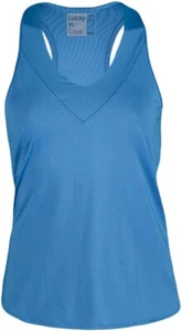 NEU Lucky in Love Damen V-Ausschnitt Tennis Tank blau Small - Bild 1 von 1