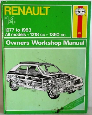 Haynes - Renault 14/1977-1983 Todo Modelos Propietario Taller Manual Usado - 126 - Imagen 1 de 4