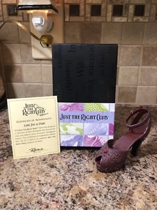 Just The Right Shoe Raine 2000 LATE FOR A DATE  in Original Box With COA - Picture 1 of 11