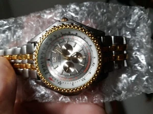 Herren (Markenlos) Quarz Armbanduhr mit Chronograph UNGETESTET - Bild 1 von 11