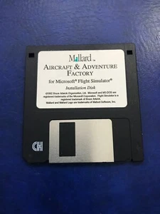 Vintage 1992 Aircraft & Adventure Factory for MS Flight Simulator on 3.5" Disk - Picture 1 of 2