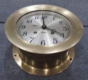 Horloge cloche d'expédition Chelsea Clock Co. Boston USA grande horloge 8 jours
