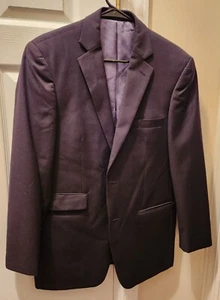 PERRY ELLIS PORTFOLIO BLACK SLIM FIT TWO BUTTON SUIT COAT SIZE 38R - Picture 1 of 3