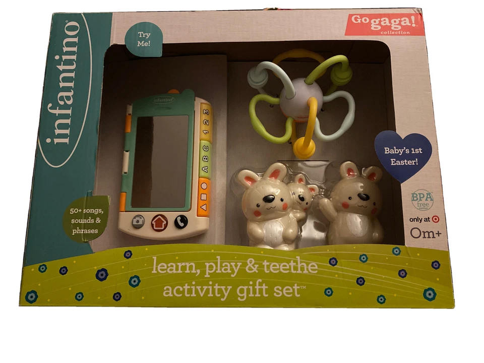 Infantino Gi Gaga Learn & Play Teething Activity Gift Set 0m Target
