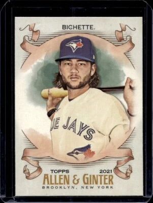 Bo Bichette 2021 Topps Allen & Ginter - #61 - Toronto Blue Jays - Image 1 of 2