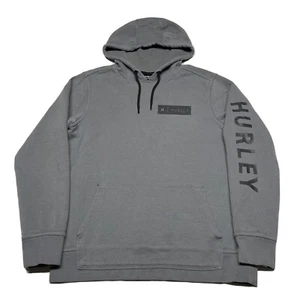 Vintage Hurley Hoodie Mens Small Gray Pullover Surfing Skateboard Skate Hipster - Picture 1 of 8