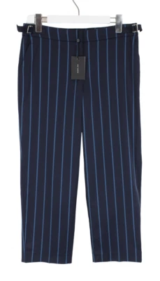 COP COPINE Pantalon Femme (EU) 38 Ceinturé Coupe Régulière Rayé - Photo 1/4