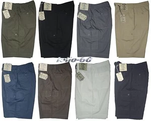 Pantalone corto uomo M L XL XXL 3XL Bermuda tasconi SEA BARRIER cotone leggero - Picture 1 of 9