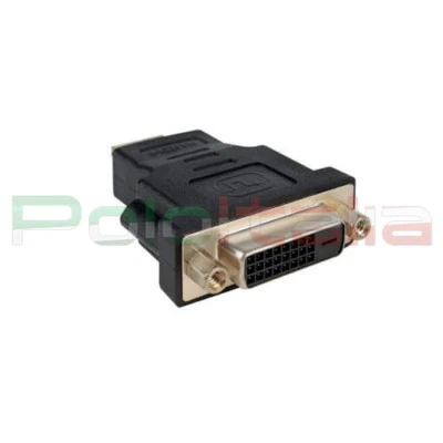 Adattatore da DVI-D dual link 24+1 pin femmina a HDMI maschio convertitore cavo - Immagine 1 di 3