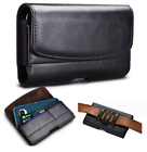 Men's Leather Belt Pouch Card Holder Clip Purse Case For iPhone/Samsung Galaxy