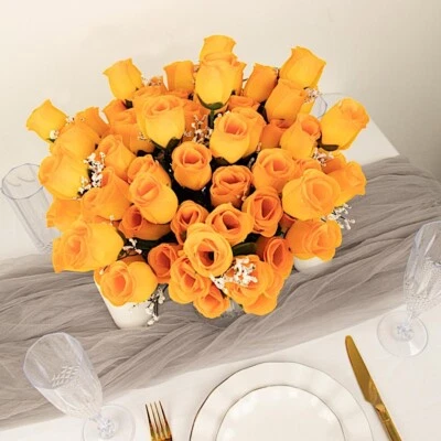 252 шелковых бутона розы свадебные цветы букеты оптовая поставка для центральных элементов - Изображение 1 из 2