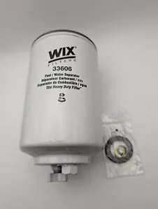 Wix Filters - 33606 Heavy Duty Spin On Fuel Water Separator No Box, W/ Gasket - Picture 1 of 5
