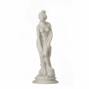 Helena de Troya Esparta Figura Mujer Desnuda Desnuda Estatua Alabastro Escultura 9" - Imagen 1 de 8