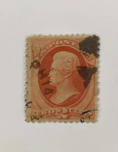 US Scott #183 Single 2 cent stamp orange U.S. Jackson 1879 used HNG M063 - Picture 1 of 2