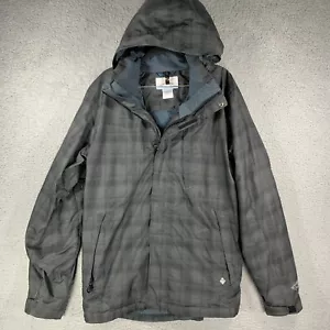 Columbia Mens M Interchange Omni-Tech Plaid Waterproof Lined Outdoor Jacket - Picture 1 of 17