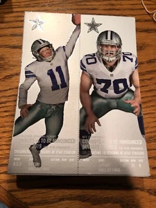 2018 19 DALLAS COWBOYS SEASON TICKET STRIP SHEET SET PLAYOFFS SEAHAWKS STUB - Picture 1 of 1