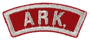 Arkansas State Community Strip RWS Red & White Shoulder Strip [QR-1868] - Picture 1 of 1