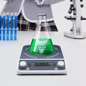 15L Magnetic Stirrer Plate Digital Laboratory Magnetic Mixer With Timing - Picture 1 of 23
