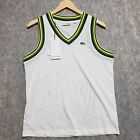Lacoste Tank Top Womens 36 / 4 Contrast V Neck Casual Golf Pickleball Tennis