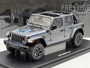 GT Spirit 2021 Jeep Wrangler Rubicon 4xe 4x4 Grey Metallic GT419 1:18 Scale - Ne - Picture 1 of 13