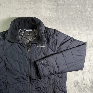 Columbia Omni-Heat Puffer Jacket Full Zip Quilted Black XL - Bild 1 von 12