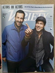 Adam Sandler, Brad Pitt, Chris Evans, Jennifer Lopez Variety Magazine Nov 2019 - Picture 1 of 12