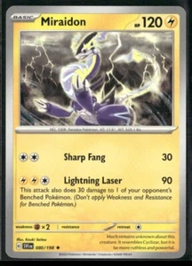 Pokemon TCG Miraidon 080/198 Non-Holo Exclusive Scarlet & Violet Base Set - Bild 1 von 4