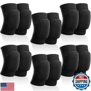 Yunsailing 6 Pairs Knee Pads for Women Men, Soft Breathable Volleyball Tactic - Picture 1 of 5