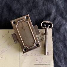 Door Padlock key Lock 1930-60s Doorknob key Antique France Rare Old JAPAN JP