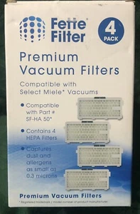 Fettenfilter - 4er Pack HEPA-Filter kompatibel mit Miele AirClean SF-HA 50 Fil - Bild 1 von 5