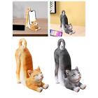 Cat Figurine Phone Stand Resin Collectible Art Crafts Decorative Desktop