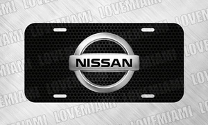 Placa de matrícula de diseño de panal para ventiladores Nissan etiqueta de auto ENVÍO GRATUITO - Imagen 1 de 1