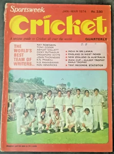 INDIEN MAGAZIN SPORTSWEEK CRICKET VIERTELJÄHRLICH JANUAR-MAR 1974 INDIEN IN SRILANKA, WESTEN - Bild 1 von 8