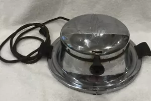 Vintage Chrome Coleman Waffle Maker Model 19C - made in Wichita Kansas - Picture 1 of 10