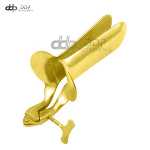 Collin Vaginal Speculum Small Full Gold Gynecology Surgical Instruments - Picture 1 of 3